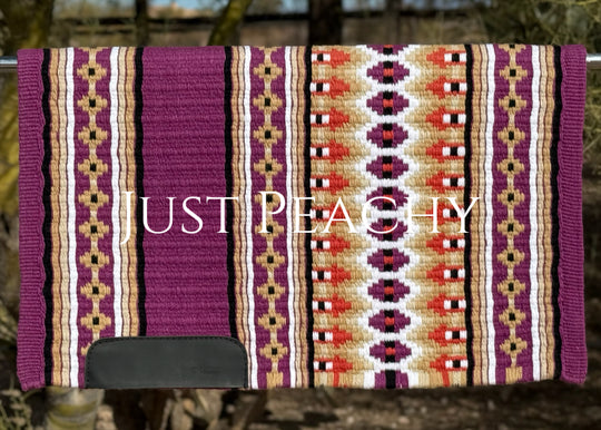 Just Peachy Western Show Blanket ~ The 2.0 Kaycee #004