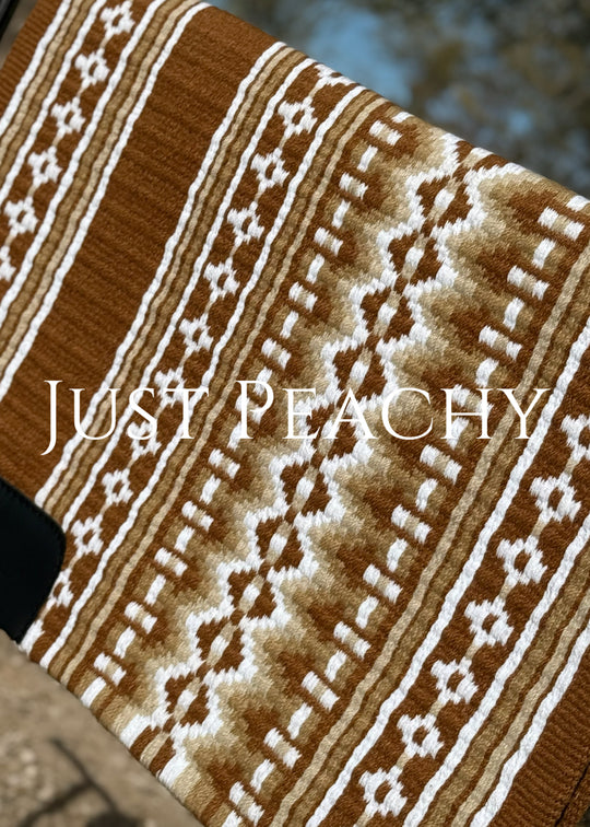 Just Peachy Western Show Blanket ~ The 2.0 Kaycee #0036