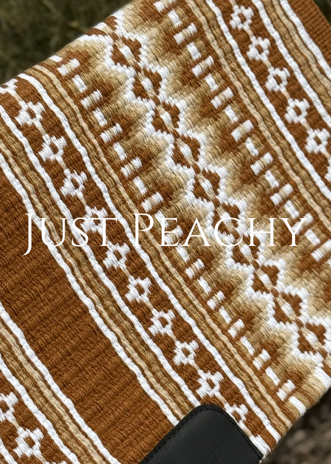 Just Peachy Western Show Blanket ~ The 2.0 Kaycee #0036