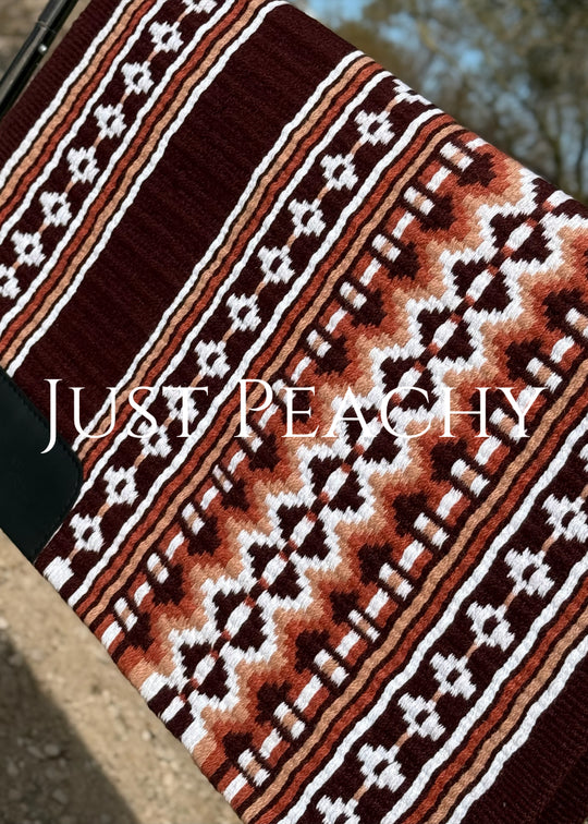 Just Peachy Western Show Blanket ~ The 2.0 Kaycee #0040