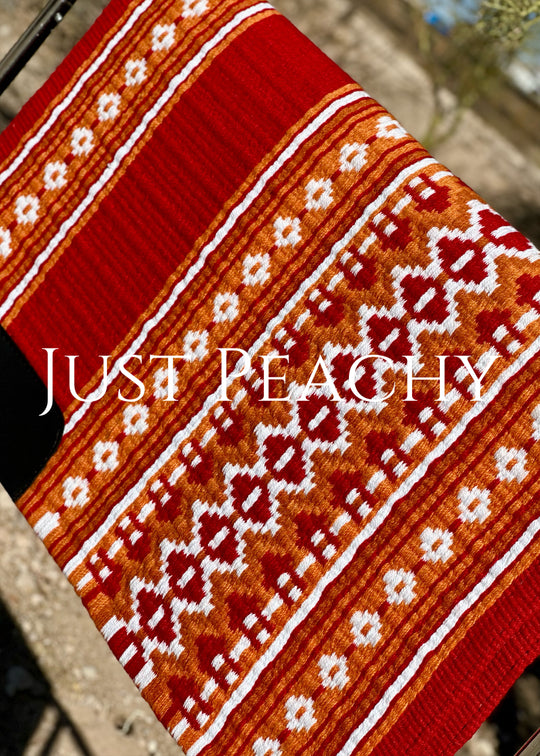 Just Peachy Western Show Blanket ~ The 2.0 Kaycee #0043