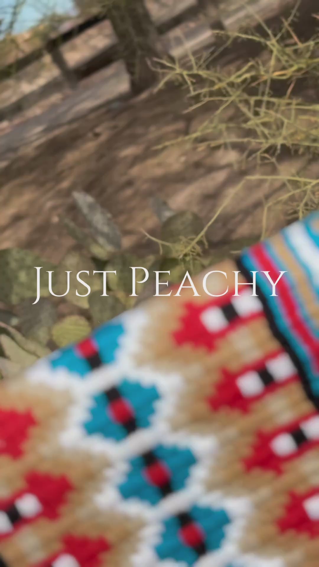 Just Peachy Western Show Blanket ~ The 2.0 Kaycee #005